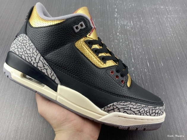 Kicked Out Shoe Store CK9246-067 Gold Jordan WMNS 3 Black Air 0813